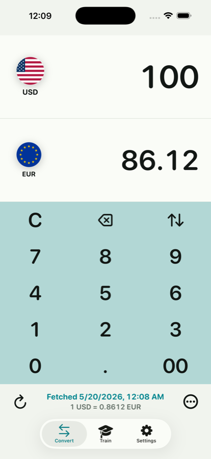 Currency Coach converter screenshot